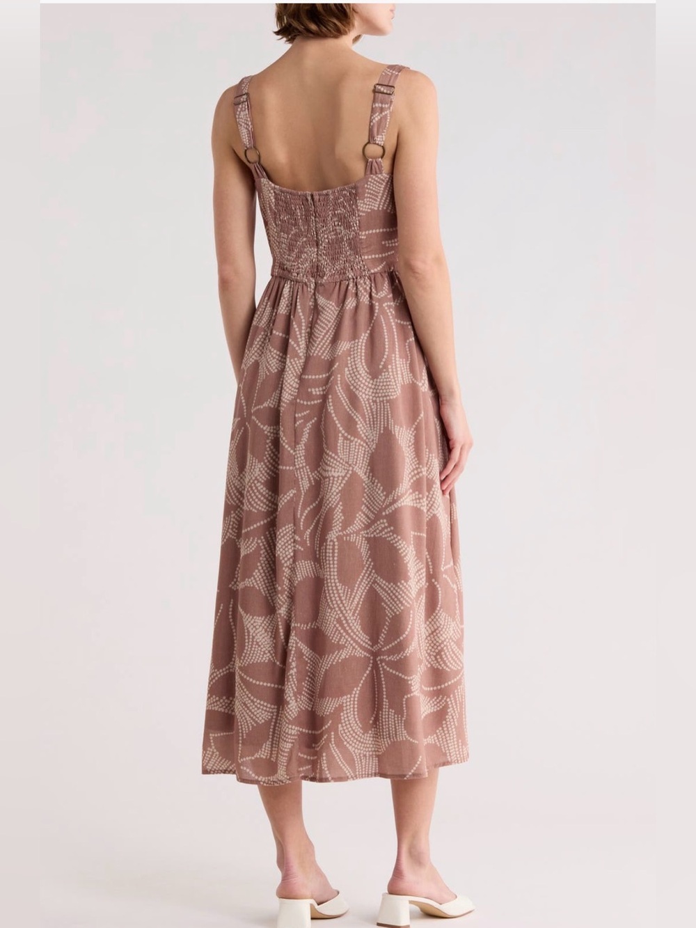 Anthropology Hutch Peterson Midi Dress Womens XL Linen Blend NWT - Picture 2 of 5